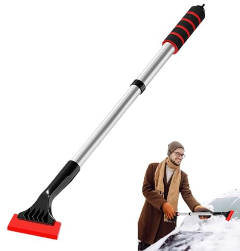 Dranng Raschiaghiaccio per Parabrezza Auto, Raschietto Ghiaccio per Auto | Raschietto Estensibile per Finestra per Automobile,Raschiaghiaccio per Auto e Camion Raschiaghiaccio per Parabrezza Auto da