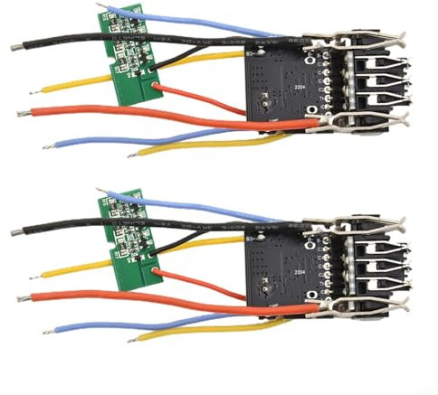 Emiif 2 x DCB200 Batterieschutz 20 V Elektrowerkzeug Leiterplattengehäuse PCB für Dewalt Tools Reparatur Montage