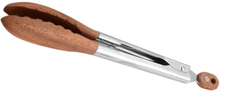 Cabilock Pinces De Cuisine Pour Salades Et Buffets Bois De Noyer Pour Cuisiner Retourner Des Hamburgers Et Griller