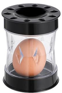 Hand Crank Egg Sheller - Easy Egg Peeler Tool for Quickly Removing Shells from Hard-Boiled Eggs, Kitchen Gadget,Black