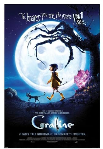 Pyramid International Póster oficial de Coraline (una hoja original) | Arte decorativo de pared | Póster de 61 cm x 91,5 cm para dormitorios, dormitorios y fans