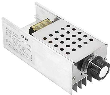0-220V Spänningsjusterare, Ac 220V 6000W Scr Högeffekttyristor Elektronisk Spänningsregulator, Ratt Steglös Justering, För Termostat/Dimmer/Motorhastighet/Temperaturregulator