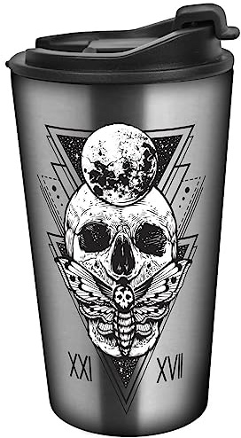 Coffee to go iso-mugg dödskalle mystisk 350 ml