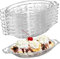 SOUJOY 8 Pack Banana Split Dish Boat, 8oz/240ml Acrylic Ice Cream Splits Plate, Clear Sundae Serving Bowl for Banana Split, Ice Cream, Fruits, Yogurt, Brownies, Snack