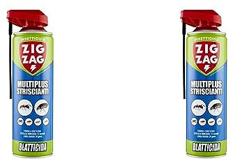 Zig Zag, Formiche e Scarafaggi, Insetticida specifico per trattamenti terra muro, con valvola a doppia erogazione, formato 500 ml (Confezione da 2)