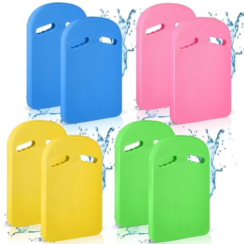 Syhood 8 Pcs Swim Kickboard Bulk for Adults Kids Swimming Kickboard EVA Kick Board Swimming Equipment Swimming Training Aid for Unisex Adults Children Pool Exercise Workout (Multiple Color)