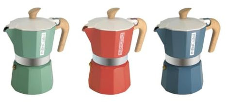 Pedrini Cafetera Moka My Color 2024 1 taza 3 colores