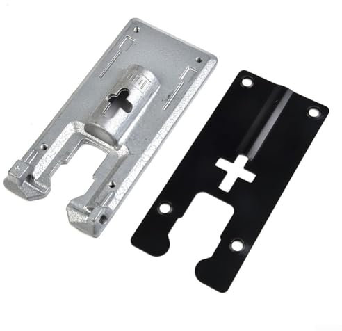 2 Stück Ersatz-Stichsägen-Grundplatte für 4304 Stichsägemaschine, Aluminium-Eisen-Vorrichtung, Ersatz-Basisplatten für Stichsägen-Zubehör