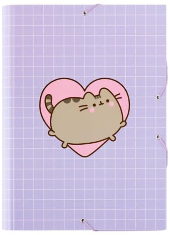 Grupo Erik Cartellina Portadocumenti A4 Pusheen Moments - Cartella Portadocumenti Rigida Espandibile a 3 Lembi con Elastico in Cartone | Cancelleria Scuola Kawaii