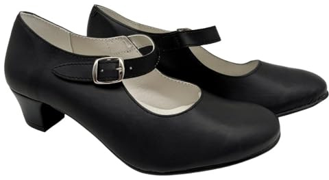 Talons Femme Confortables pour Danser Escarpins Mary Jane en Cuir
