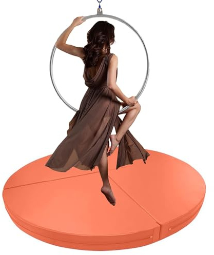 Pole Dance-matta, 1/2/4 tum tjock crashpad-matta för Aerial Lyra Hoop & Pole Dance Pole – vikbar antikollisionsmatta för hemmagym och yoga, 150 cm x 5 cm (59 tum x 2 tum) – Oran