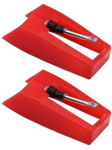 2 Piezas Aguja Tocadiscos, Repuesto Para Tocadiscos, Repuesto Universal para Fonógrafo, Agujas para Tocadiscos para Tocadiscos de Vinilo, Fonógrafo, Tocadiscos, 1,8 x 1 cm