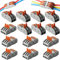 CESFONJER Bornes de Connexion Automatique, Rapide Connecteur de fil de Câble et Ecrou à levier, Assortiment de Conducteurs Connecteurs de fils Compacts (SPL-2/7 Pièces, SPL-3/7 Pièces)
