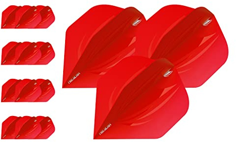 Target Darts 5 x Sets of ID Pro. Ultra Red No.2 Dart Flights - 15 in Total