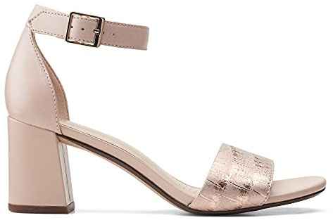 Clarks Women's Jocelynne CAM Pump, Rosa Polvo, 37 EU