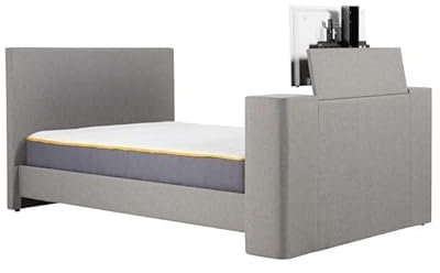Birlea Plaza Double TV Bed, Grey, 135 x 190 cm