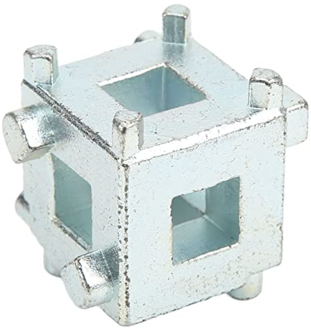 Bilbromsjusteringsverktyg, 3 8-tums Professionella Skivbromskolvborttagare Verktygsverktyg Tillbehör Silver Carbon Steel Wind Back Cube Caliper för Universal