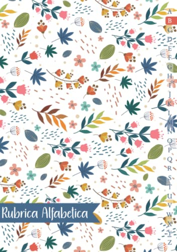 Rubrica Alfabetica: Organizzatore Alfabetico dalla A alla Z Con 4 pagine per ogni lettera | Formato A5 - 107 Pagine