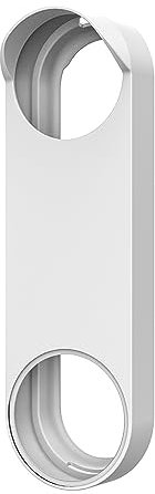 Silicone Protective Case For Google Nest Ring Video Doorbell UV Resistant Waterproof Silica Skin Cover For google Doorbell (Color : White)