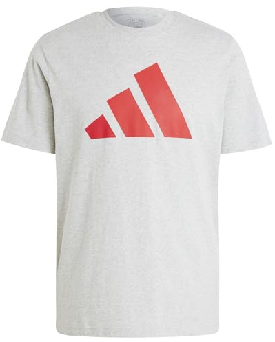 Adidas Hombre PWR 3 Graphic tee, Medium Grey Heather, L