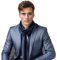 LA FERANI Herren Sommerschal Kaschmir 180x70cm extra dünn für formelle Anlässe Anzug elegant Stil Klassik geschmeidig dunkel blau Herrenschal Geschenk für Ihn (Dunkel Blau)