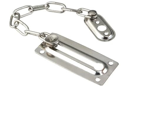 Lucchetto a catena for porta, Lucchetto a catena for porta, Protezione catena di sicurezza in ferro metallico con catena antifurto, Protezione chiusura di sicurezza for porta con viti for la casa gene