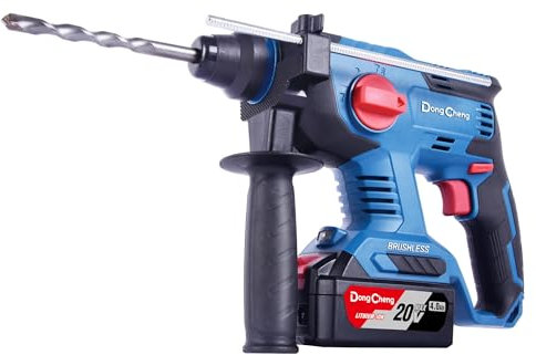 DongCheng - Martello perforatore a batteria, 18 V, senza batteria e caricatore