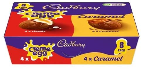 Paquete de 8 paquetes de 8 huevos de crema y caramelo, 320 g (paquete de 4) Indulgence in every bite, a moment of pure decadence Especial para Pascua