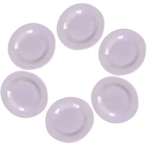 Milisten 6pcs Plates for Dollhouse Decoration Tray Ornaments for Pretend Play and Miniature House Scenes Realistic Design and Plastic
