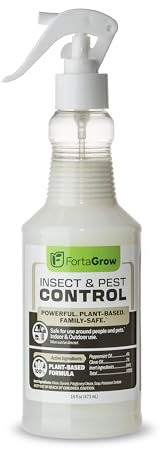Insect & Pest Control Spray – Extra-Strength Peppermint & Clove Oil Formula – Kills & Repels Spiders, Ants, Gnats, Roaches & More – Family-Safe – Indoor & Outdoor – 16oz