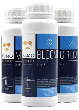 Remo Nutrients Grow Bloom mikrogödselmedel set 1 l | gödselmedel för hydroponisk kultur och markodling