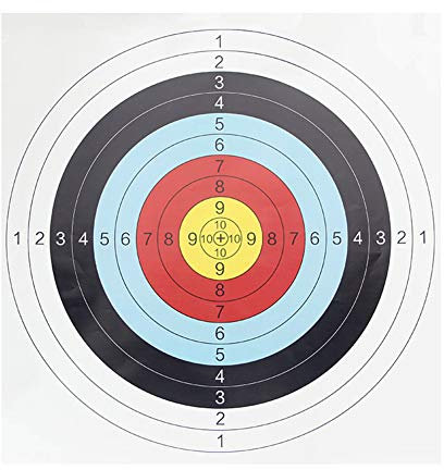 10 Stück/Set Bogenschießen Zielpapier, 60 X 60 cm Vollring Pfeil Bogenschießen Übung Bogenschießen Zielpapier Einheitsgröße