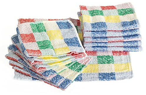 efase Pack 12 paño de Cocina Rizo 100% algodón 40 x 40 cm.