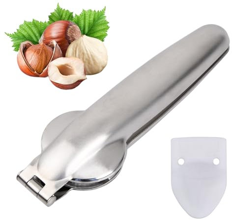 HoaaiGo 1 Pezzi Taglia Castagne Croce, Pinza Castagne Multifunzione, Castagno Clip Inossidabile in Noce, Nut Cracker Sheller, Schiaccianoci Castagna Opener Utensili Cucina in Acciaio Inossidabile