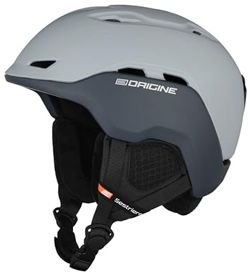 ORIGINE Casco da Sci Snowboard per Sport sulla Neve per Uomo Donna con Fodera Rimovibile Lavabile (LIGHT GREY DRAK GREY,M)