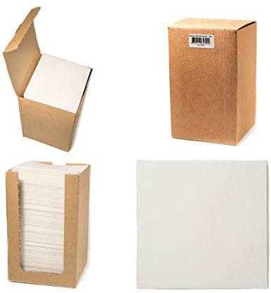 Alvotex Chic Airlaid 100 servilletas de cóctel, 1/4 doblado Similar a la Tela, servilletas Desechables, Color Blanco, 20 x 20 cm