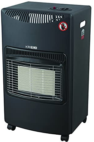 Stufa a gas KRIMEX GPL 4,2KW/H 3 Raggi Infrarossi sicura con Ruote