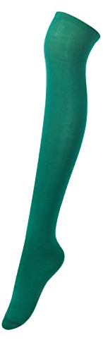 Intgoodluckycc Womens Over The Knee Socks, Thigh High Socks for Women, Long Knee High Stockings Leg Warmers (1 Pair - Green)