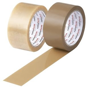 kaiserkraft | PVC-Packband | Materialstärke 52 µm | VE 6 Rollen | braun | Bandbreite 48 mm