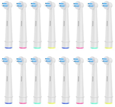 16 Têtes Brossette de Rechange Interspace Compatibles avec les Brosse a Dent Electrique Braun Oral B pour le Nettoyage des Crevasses, Des Bridges et des Implants.