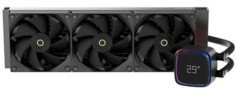 Iota L36 BK AIO CPU Cooler Liquid 360mm with Temp Digital Display,ARGB Aluminum Alloy Pump,Fluid Dynamic Bearing PWM Fans,TDP300W Water Cooling System for Intel LGA 115x/1200/1700/1851 & AMD AM4/AM5