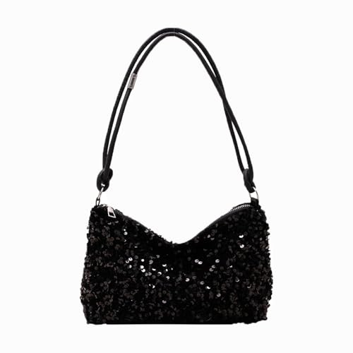 AiNinXun Sequin Evening Bags for Women Sparkly Clutch Bag Ladies Evening Handbag Glitter Clutch Purse Women's Clutches Small Shoulder Bag Y2K Underarm Bag for Wedding Party Prom