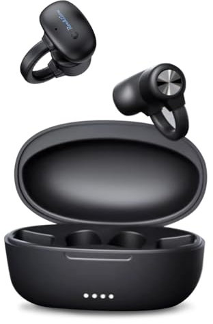 TDW Open-Ear Earbuds, Clip-On Earphones, True Bone Conduction Technology, Lightweight Comfort, Stable Fit, 30H Play, IPX5 Waterproof