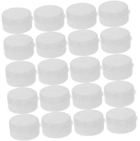 Beaupretty 20piezas Bolas de Plástico white para Sonajero Insertos para Hacer Ruido Sensorial Accesorios para Manualidades Sonajeros para Bebés
