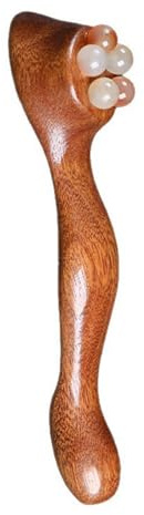 Rodillo Ocular Masajeador Pequeño de Madera Portátil y Ligero