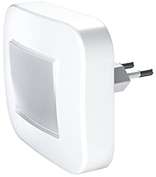 LEDVANCE LED Nachtlicht, Leuchte für Innenanwendungen, Tag-Nacht-Sensor, Warmweiß, 65,0 mm x 84,0 mm x 73,0 mm, LUNETTA Hall, 4058075266803
