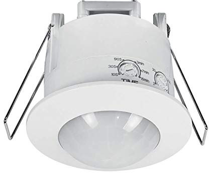 Sensore movimento incasso soffitto rilevatore presenza 360 gradi per lampade porte cancelli