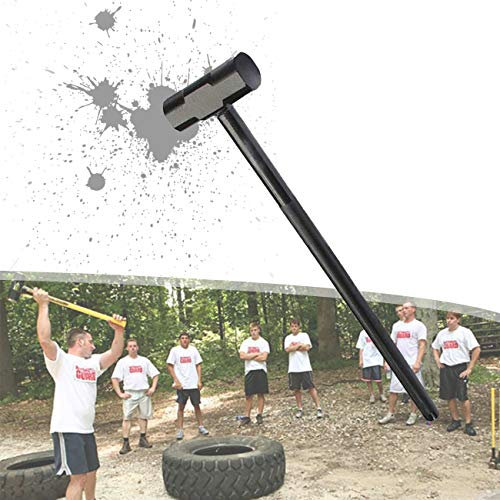 ZhiLianZhao Steel Mace Multifonction, Marteau de Fitness Et D´entraînement, Poignée Antidérapante, pour Un Exercice D'entraînement Intérieur Fonctionnel,4kg