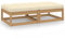 vidaXL Garten Fußhocker 2 STK., Modular Gartenmöbel Lounge mit Kissen, Sitzhocker Hocker für Garten Terrasse Balkon, Holzhocker Gartenhocker, Massivholz Kiefer