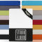 STUDIO Basic Topper Spannbettlaken 160x200cm – Jersey-Spannbetttuch aus 100 % gekämmter Baumwolle – Weiß – bügelfrei, elastisch & Oeko-TEX Zertifiziert – für Topper 4–14 cm